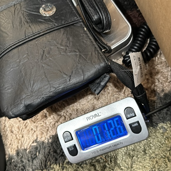 NWT Leather Three Section Crossbody Purse - Picture 11 of 11